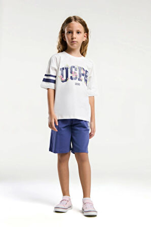 KIZ ÇOCUK BERMUDA TAKIM - Beyaz