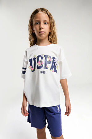 KIZ ÇOCUK BERMUDA TAKIM - Beyaz