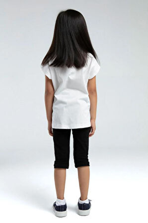 U.S POLO US2081-G KIZ KAPRİ TAYT TAKIM