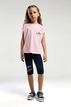 U.S POLO US2081-G KIZ KAPRİ TAYT TAKIM