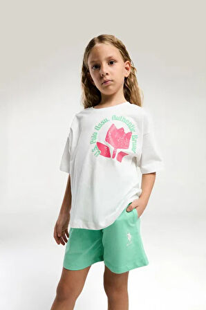 U.S. Polo Assn. Kız Çocuk Şort Takım US2094-4-V1