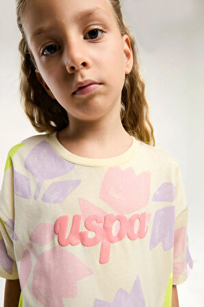 U.S. Polo Assn. Kız Çocuk Sarı Bermuda Takım