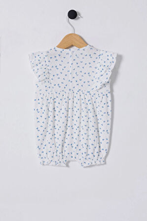 U.S Polo Bebek Tulum USB2434 Beyaz-Mavi