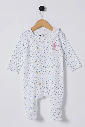 U.s Polo Bebek Tulum Usb2435 Beyaz-mavi