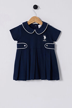 U.S.POLO ASSN.KIZ BEBEK ELBİSE - LACİVERT