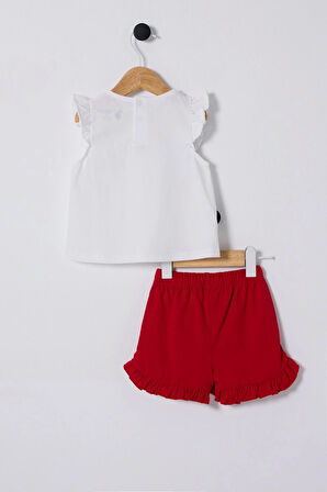 U.S.POLO ASSN. KIZ BEBEK 2Lİ TAKIM - Beyaz