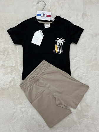 Sörfçü İskelet Şortlu İkili Erkek Çocuk  Takım