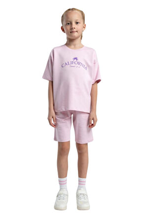 Rolypoly Kız Çocuk Garson Bermuda Pijama Takım 3591