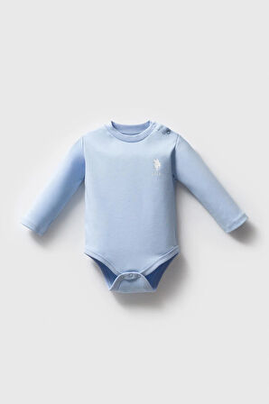 U.S. Polo Assn. Erkek Bebek 3'Lü Body Set Mavi