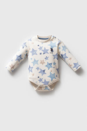 U.S. Polo Assn. Erkek Bebek 3'Lü Body Set Mavi