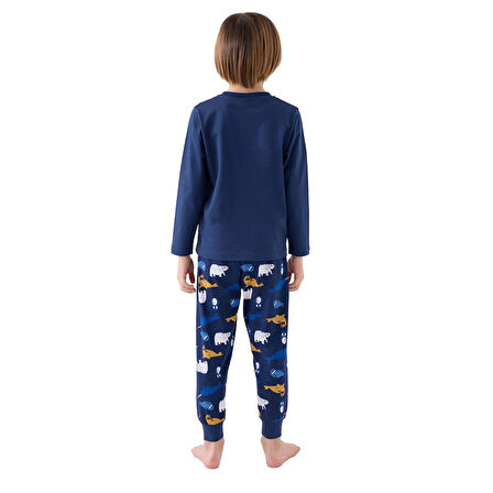 RolyPoly RP3420-2 Erkek Çocuk Kışlık İkili Pijama Takım