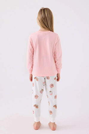 RolyPoly Kız Çocuk Uzun Kol Pijama Takım A.Pembe