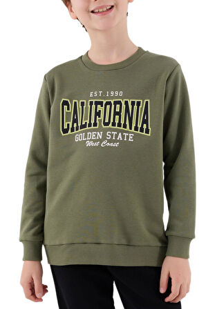 RolyPoly Erkek Çocuk Haki Garson Boy Eşofman Takımı 3651-G 