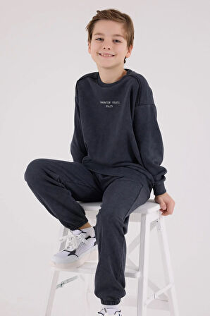 RolyPoly Erkek Çocuk Eşofman Takımı Antrasit