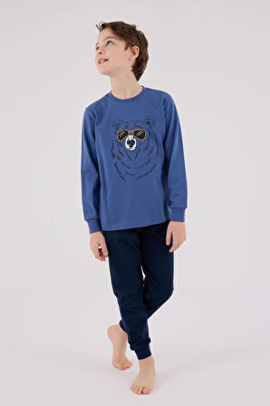 RolyPoly Erkek Çocuk Uzun Kol Pijama Takım Okyanus