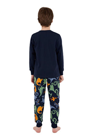 Rolypoly Erkek Çocuk Lacivert Pijama Takımı 3660-2 