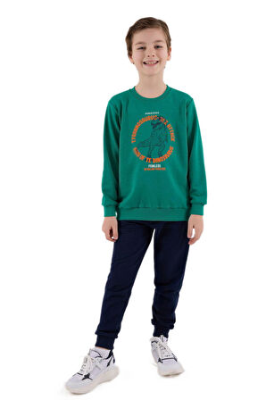 Roly Poly Erkek Çocuk Yeşil Eşofman Takımı RP3673-G