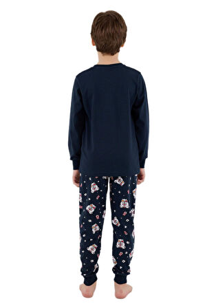 Rolypoly Erkek Çocuk Lacivert Uzun Kollu Pijama Takımı 3676-2 
