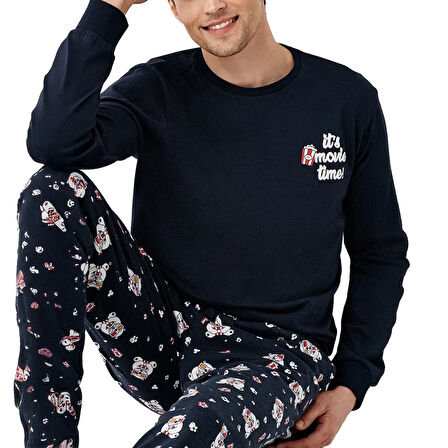 RolyPoly RP3676-S Baba Oğul Kışlık İkili Pijama Takım (Baba)