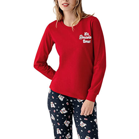 RolyPoly RP3678-S Anne Kız Kışlık İkili Pijama Takım (Anne)