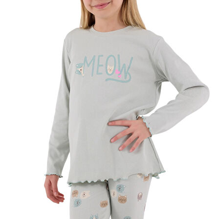 RolyPoly RP3700-2 Kız Çocuk Kışlık İkili Pijama Takım