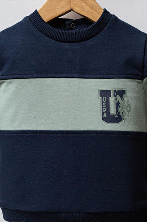 U.S. Polo Assn. Erkek Bebek 2'li Takım Lacivert-Yeşil