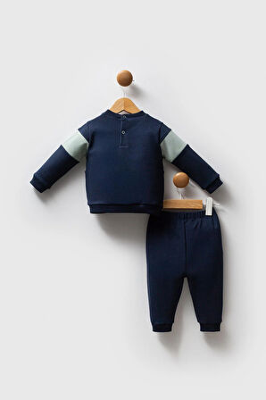 U.S. Polo Assn. Erkek Bebek 2'li Takım Lacivert-Yeşil