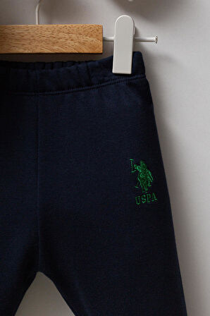 U.S. Polo Assn. Erkek Bebek 2'li Takım Beyaz-Yeşil