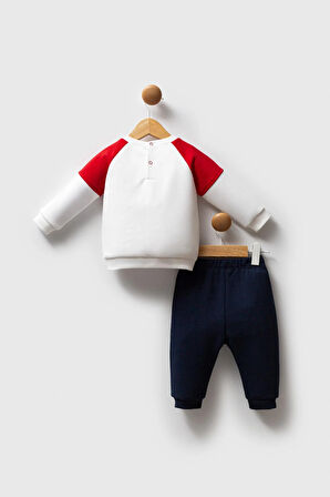 U.S. Polo Assn. Erkek Bebek 2'li Takım Beyaz-Kırmızı