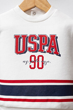 U.S. Polo Assn. Erkek Bebek 2'li Takım Beyaz