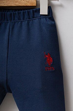 U.S. Polo Assn. Erkek Bebek 2'li Takım K.İndigo - Yeşil