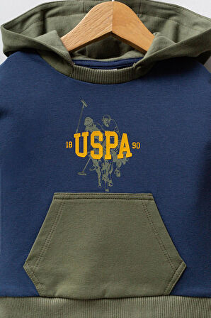 U.S. Polo Assn. Erkek Bebek 2'li Takım K.İndigo - Hardal