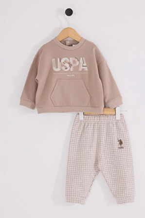 U.S. Polo Assn Erkek Bebek 2 li Takım Kum