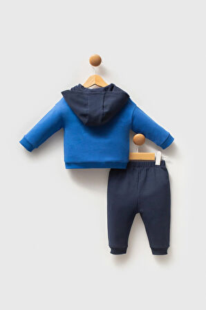 U.S. Polo Assn Erkek Bebek 2 li Takım Cobalt Mavi