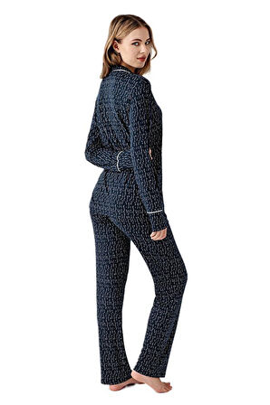 Arnetta Kadın Lacivert Pijama Takımı 3430 