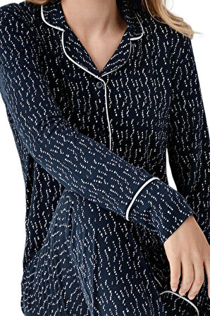 Arnetta Kadın Lacivert Pijama Takımı 3430 