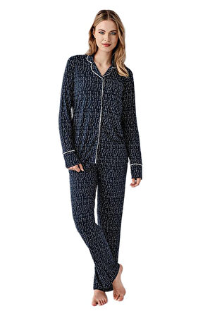 Arnetta Kadın Lacivert Pijama Takımı 3430 