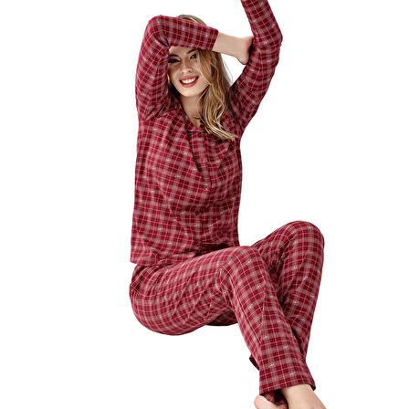 Arnetta AR3447-S Kadın Kışlık İkili Pijama Takım