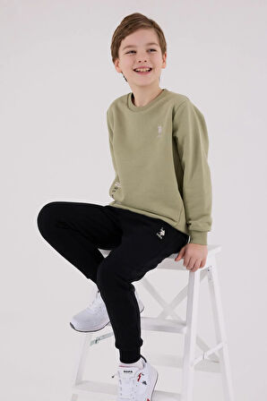 U.S. Polo Assn. Erkek Çocuk Eşofman Takımı Çay Yeşili