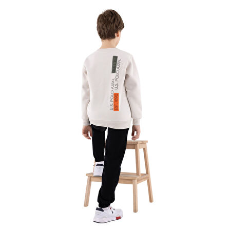 Erkek Çocuk Bej Eşofman Takımı