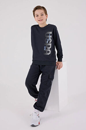 U.S. Polo Assn Erkek Çocuk Eşofman Takımı Antrasit