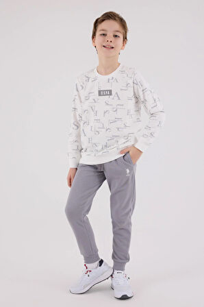 U.S. Polo Assn. Erkek Çocuk Eşofman Takımı Beyaz