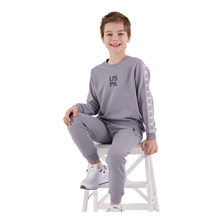  Erkek Çocuk Gri Eşofman Takımı