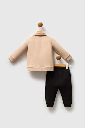 U.S. Polo Assn Erkek Bebek 3'lü Takım Bej