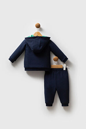 U.S. Polo Assn. Erkek Bebek  3'lü Takım Lacivert-Yeşil