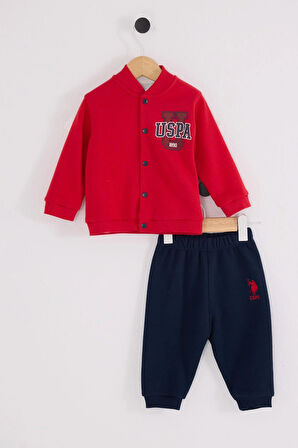U.S. Polo Assn. Erkek Bebek 3'lü Takım Kırmızı