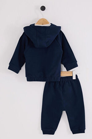 U.S. Polo Assn Erkek Bebek 3'lü Takım Lacivert