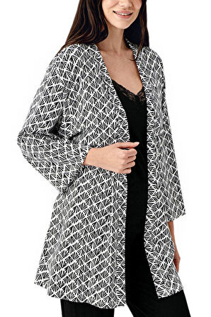 Pierre Cardin Kadın Siyah 3'lü Pijama Takımı 9071-S 