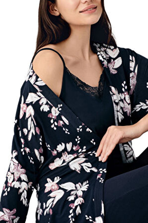 Pierre Cardin Kadın 3'lü Pijama Takımı 9108 