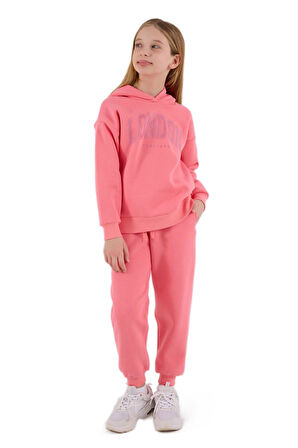 RolyPoly Kız Çocuk Pembe Garson Boy Eşofman Takımı 3691-G 